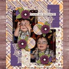 Layout created using Give Thanks Collection