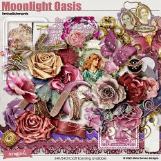 Moonlight Oasis Embellishments by Silvia Romeo