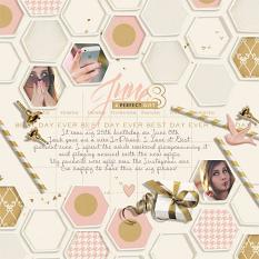 The Perfect Gift Digital Scrapbooking Layout by Brandy Murry