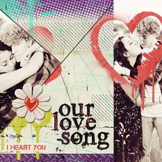 Teenage love layout using Freestyle 2 by Angie Briggs