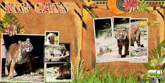 Big Cats layout using ScrapSimple Digital Layout Album Templates: 12x12 Two Page Spreads 2