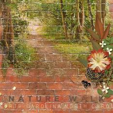 "Nature Walk" digital scrapbooking layout by Brandy Murry