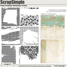 ScrapSimple Paper Templates: Blendology Overlay