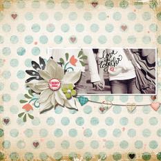 Digital Scrapbooking Layout by Angie Briggs, using ScrapSimple Word Art Templates: Decorative Lettering