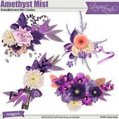 Amethyst Mist Embellishment Mini Clusters