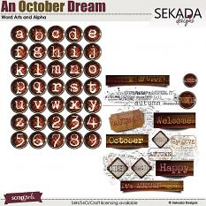 An October Dream Word Arts and Alpha