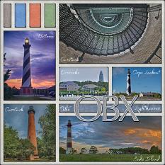 The OBX Lighthouses Layout by Laura Louie