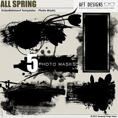 ScrapSimple Embellishment Templates - Photo Masks: All Spring by AFT Designs - Amanda Fraijo-Tobin @ScrapGirls.com
