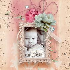 'Mothers Arms' #digitalscrapbooking layout by AFT Designs - Amanda Fraijo-Tobin using "A Mother's Love Kit" #oscraps #digitalscrapbook #layoutidea #mothersday