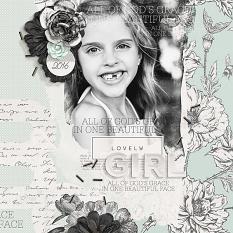Lovely Girl layout by Brandy Murry