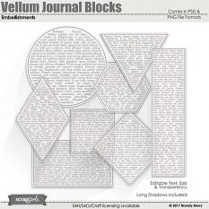 Vellum Journal Blocks Embellishments