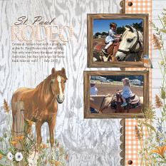 St. Paul Rodeo layout using Fencerow Collection by Angela Blanchard