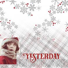 Scrapbook Layout created using Arctic Holiday Custom Layer Styles