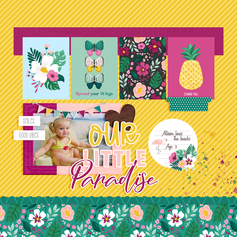 Our Little Paradise Layout 1 by Laura