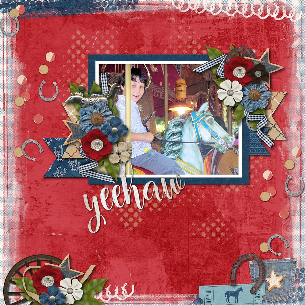 CT Layout using Wild Horses by Connie Prince