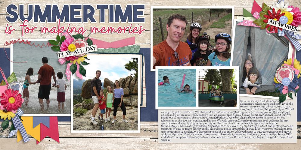 Life Chronicled: Summertime by Connie Prince CT Layout
