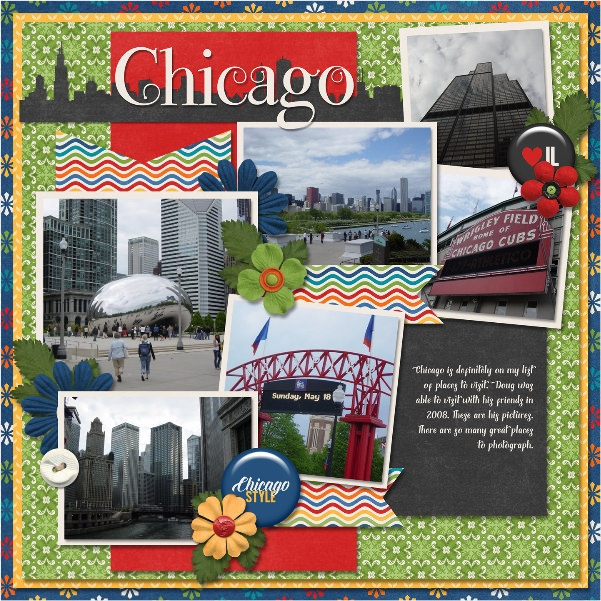 CT Layout using Travelogue Illinois  by Connie Prince