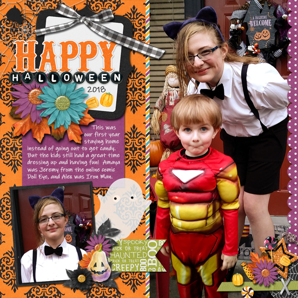 CT Layout using Halloween Night by Connie Prince