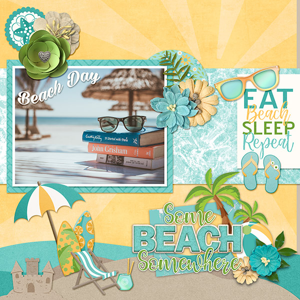 CT Layout using Beach Party by Connie Prince