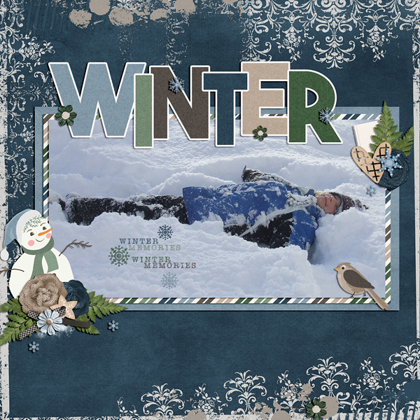 CT Layout using Life Chronicled: Winter Blues by Connie Prince