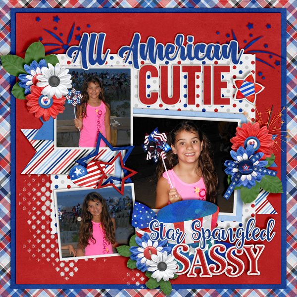 CT Layout using All American by Connie Prince