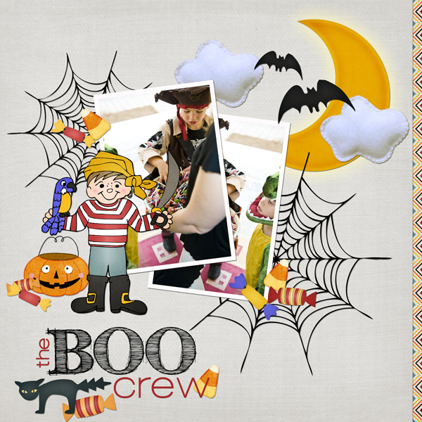 Boo Crew Layout by Angie Briggs (see supply links below)