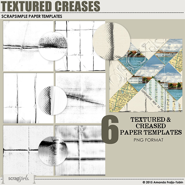 ScrapSimple Paper Templates: Textured Creases
