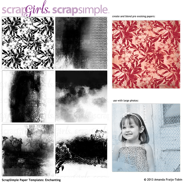 ScrapSimple Paper Templates: Enchanting