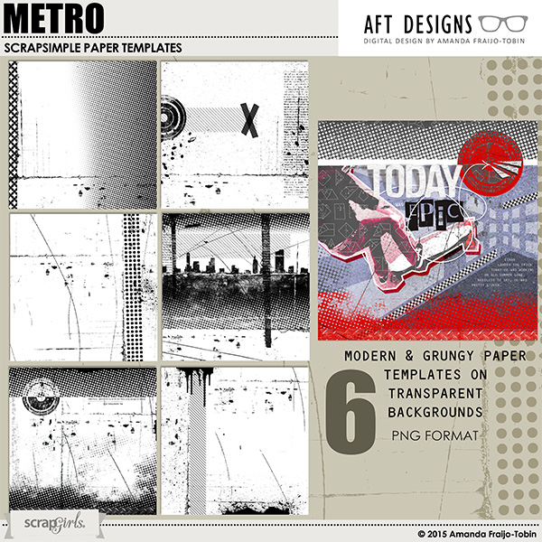 ScrapSimple Paper Templates: Metro