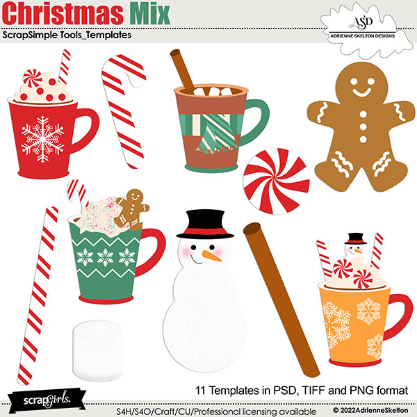 Christmas Mix-Vol1 By Adrienne Skelton Designs