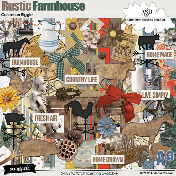 Rustic Farmhouse Collection Biggie by Adrienne Skelton Designs