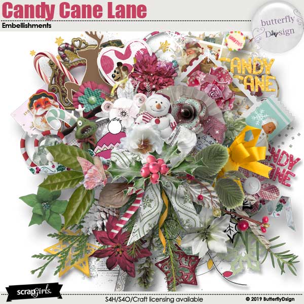Candy Cane Lane Embellishments only