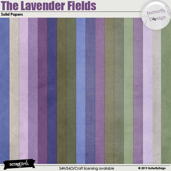 The Lavender Fields Solid Papers 