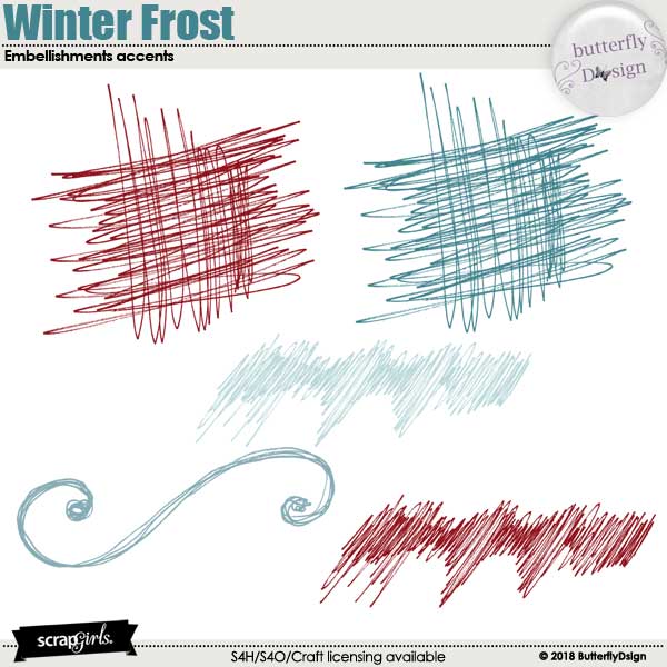Winter Frost Embellishments Accents 