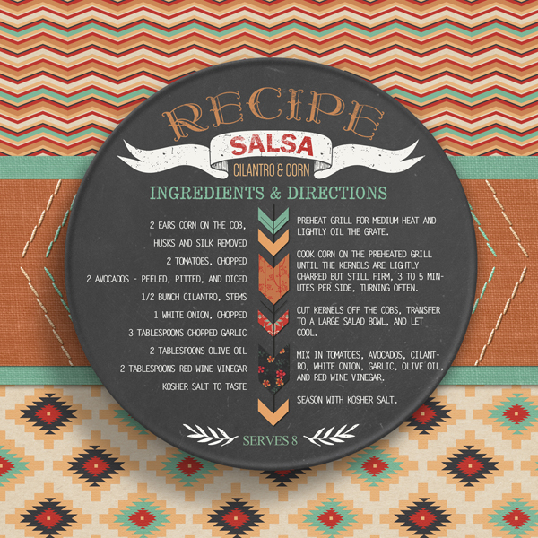 "Salsa Recipe" digital scrapbooking layout by Brandy Murry