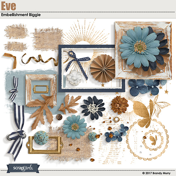 Eve Collection Biggie Embellishments by Brandy Murry (Included)