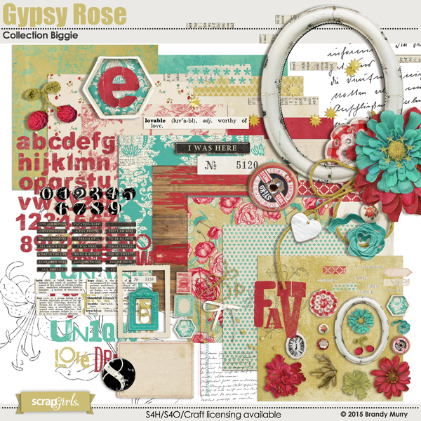 Included in the Value Pack: Gypsy Rose Collection Biggie