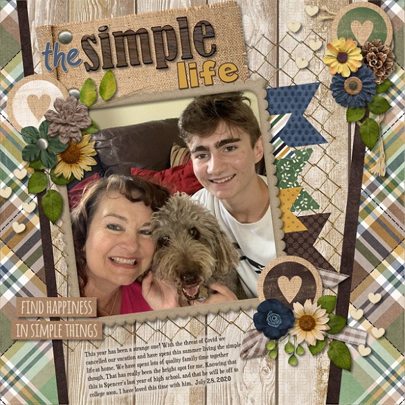 CT Layout using Simple Life by Connie Prince