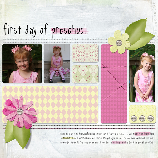 Layout by Cherise Oleson (see below for products used and links)