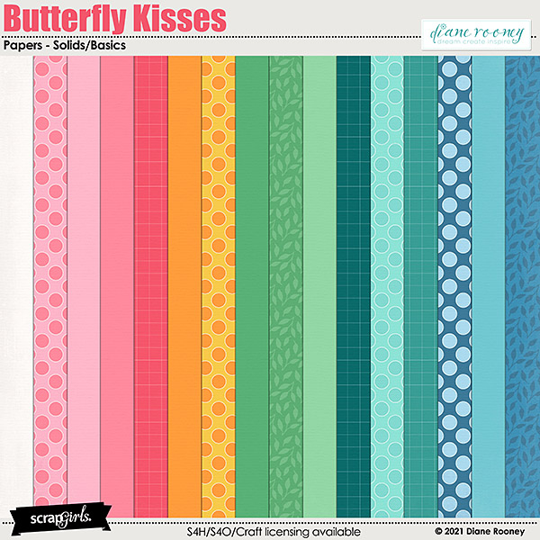 Butterfly Kisses Basic Papers by Diane Rooney