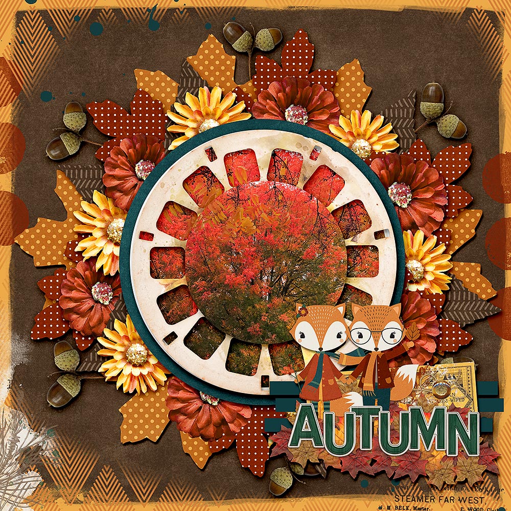 CT Layout using Fall Bucket List by Connie Prince