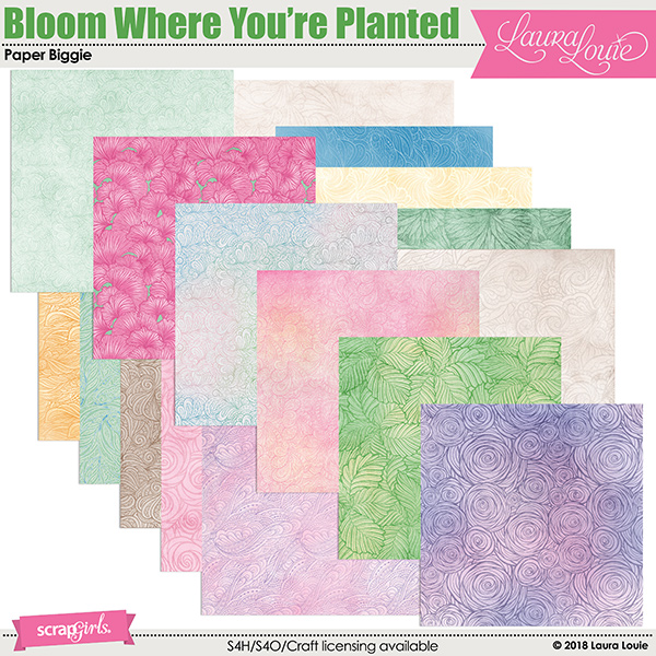 Bloom Where You're Planted Paper Biggie