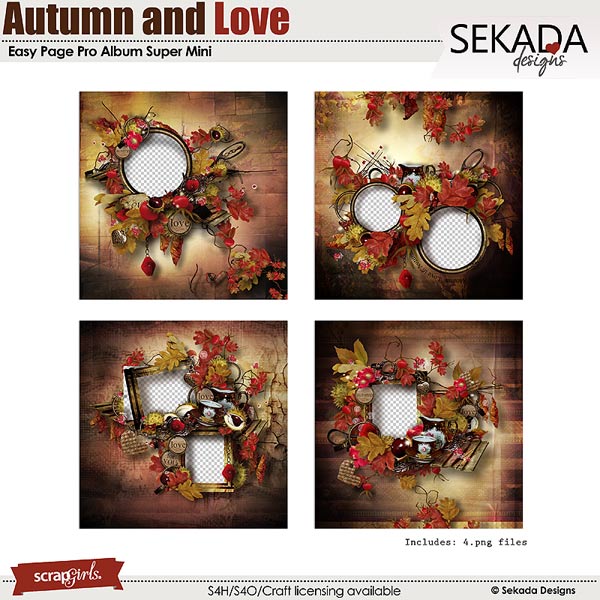 Easy Page Pro Album: Autumn and Love Super Mini