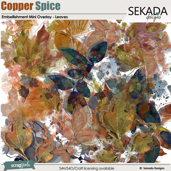 Copper Spice Embellishment Mini Overlay