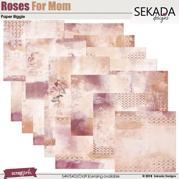 Roses For Mom Paper Biggie