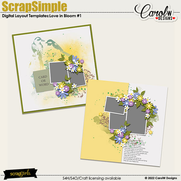ScrapSimple Digital Layout Collection:template1