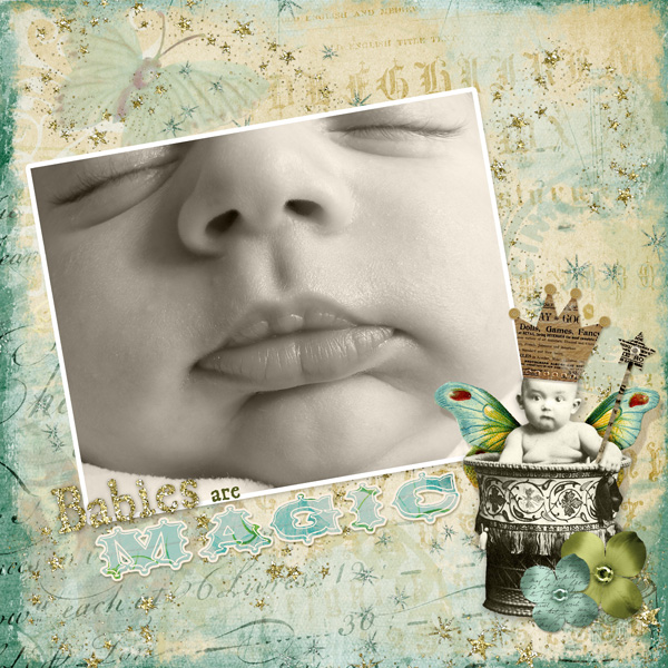 Digital scrapbooking layout by Syndee (See supply list with links below)