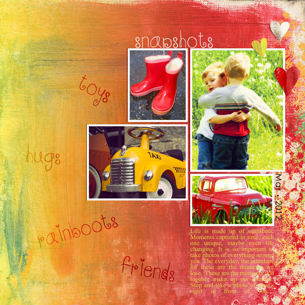 Digital scrapbook layout by Syndee (see product list below)