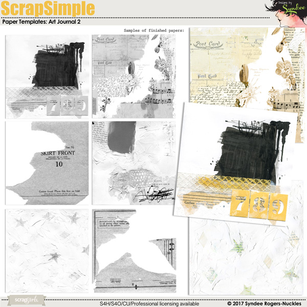 ScrapSimple Paper Templates: Art Journal 2