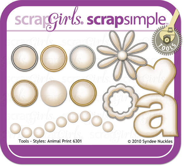 ScrapSimple Tools - Styles: Metal Edge Pearl 6301